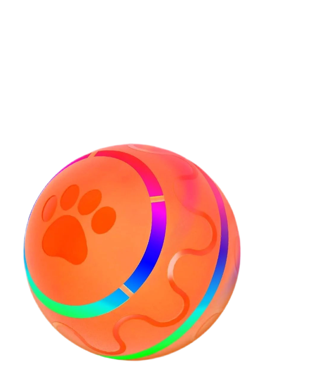 Interactive Dog Toy Ball with LED Lights - Rechargeable, Motion-Activated Fun for Pets