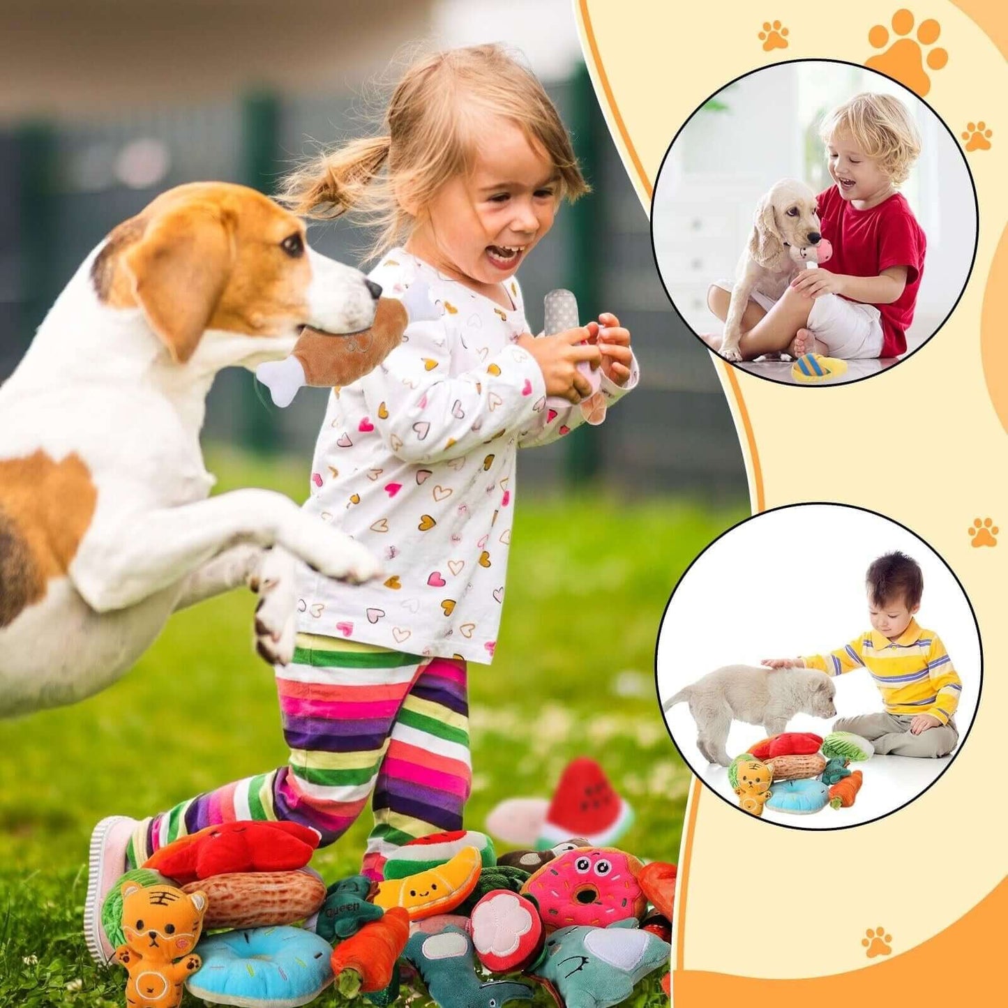 120 Pack Small Squeaky Dog Toys Bulk for Puppy Small Dogs Pets Cute Plush Stu... - Petopia
