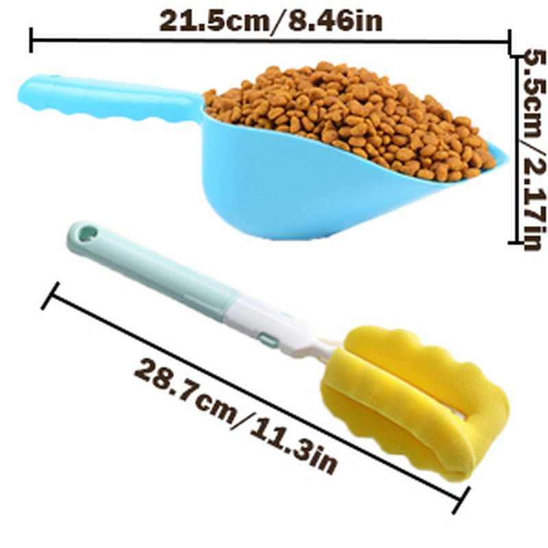 Cat Dog Waterer Set - Automatic Feeder & Water Dispenser with 4.63Lb Food Capacity & 1 Gallon Water - Petopia
