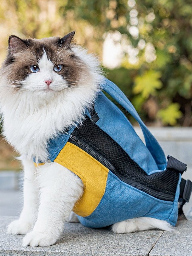 Portable Cat Backpack with Shoulder Strap - Petopia