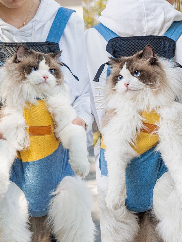 Portable Cat Backpack with Shoulder Strap - Petopia