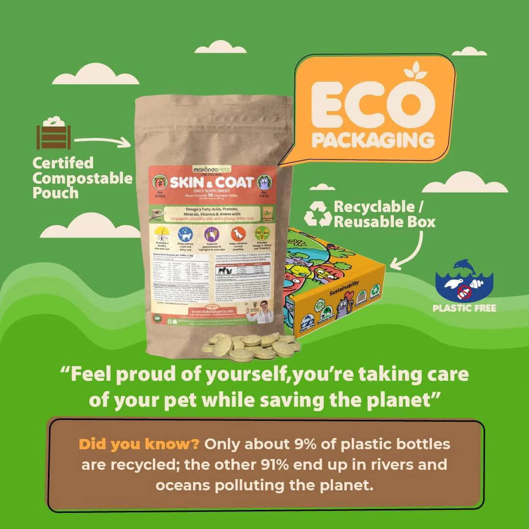 Skin and Coat Supplement with Fish Oil for Dogs Cats Dog Itch Relief With - Petopia