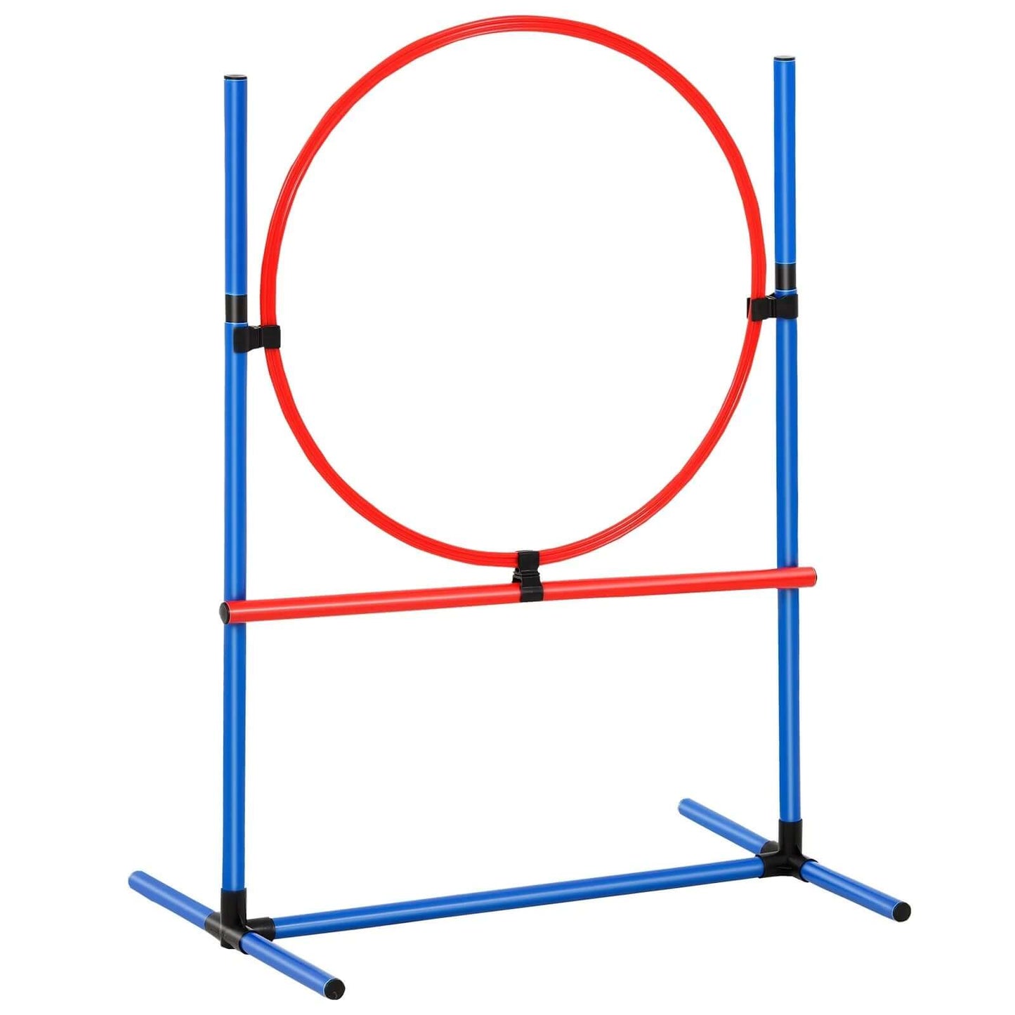 VEVOR Dog Agility Training Equipment 7 PCS Set Upgrade W/ Hurdles 2 Tunnels Ring - Petopia
