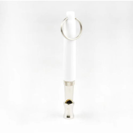 1Pcs Puppy Pet Dog Cat Whistle Two Tone Ultrasonic Flute Stop Barking Ultrasonic Sound Repeller Pets Training Supplies Keychain - Petopia