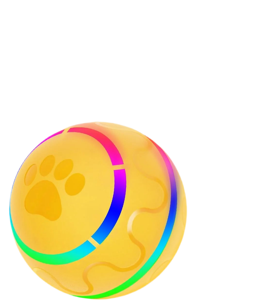 Interactive Dog Toy Ball with LED Lights - Rechargeable, Motion-Activated Fun for Pets