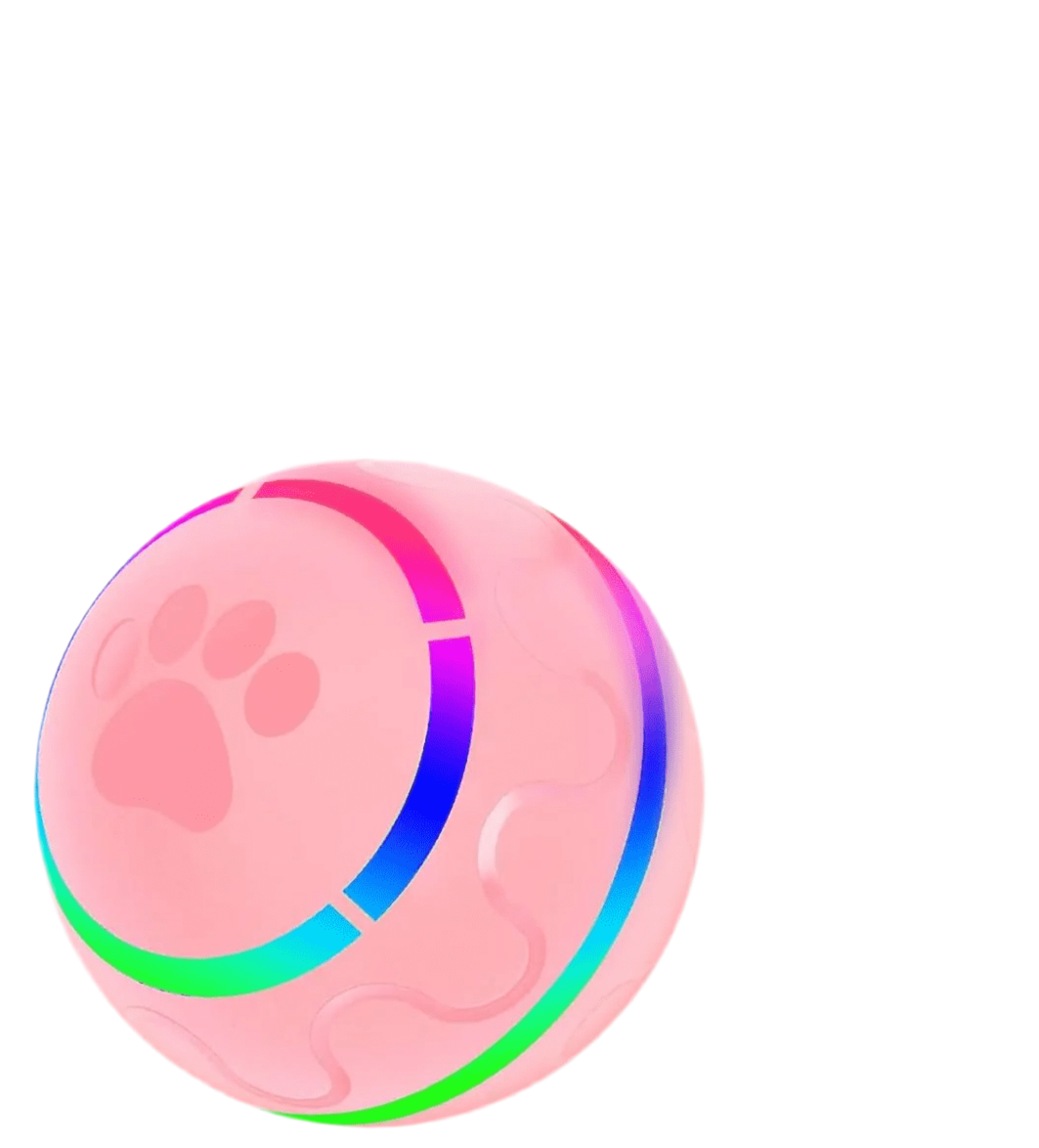 Interactive Dog Toy Ball with LED Lights - Rechargeable, Motion-Activated Fun for Pets