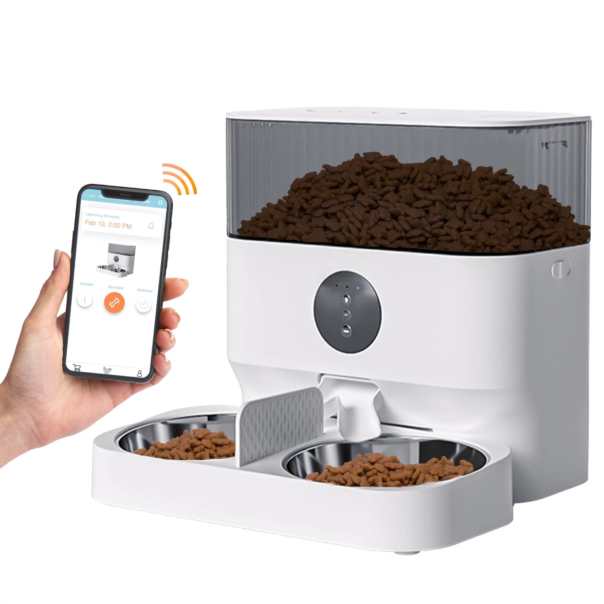 INSTACHEW Purechew Double Automatic Pet Feeder – Programmable, Dual Bowls, 5L Capacity - Petopia