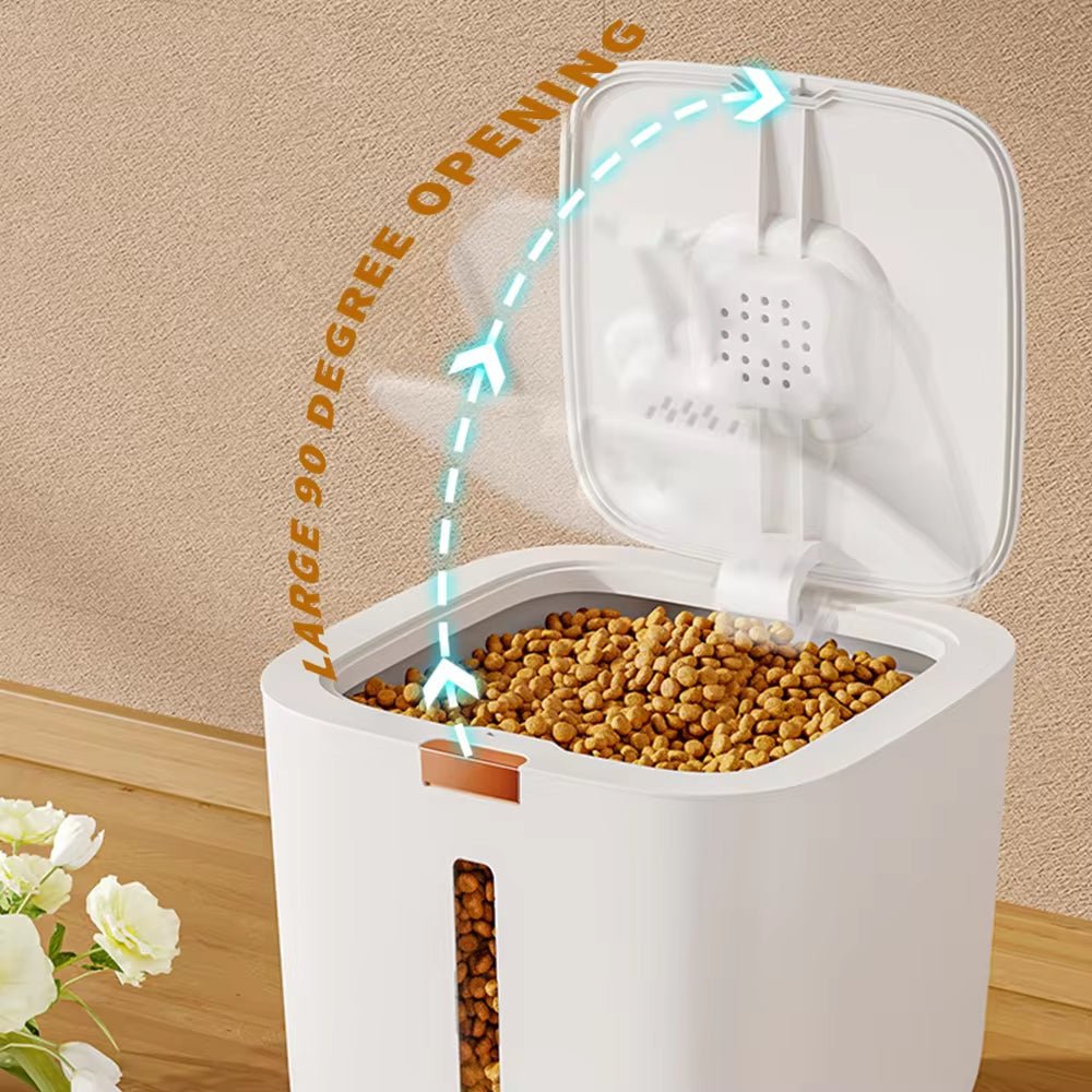 Large Airtight Pet Food Storage Barrel - Spill - Proof & Odor Locking Design by Petopia - Petopia