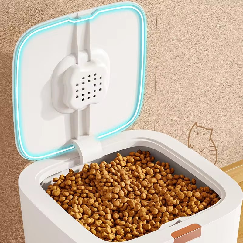 Large Airtight Pet Food Storage Barrel - Spill - Proof & Odor Locking Design by Petopia - Petopia