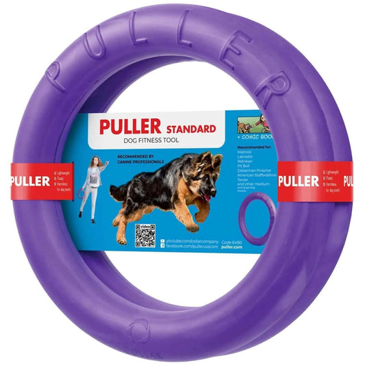 Puller Outdoor Dog Ring Toys Dog Fetch for Large Dogs Standard Size 2 Rings - Petopia
