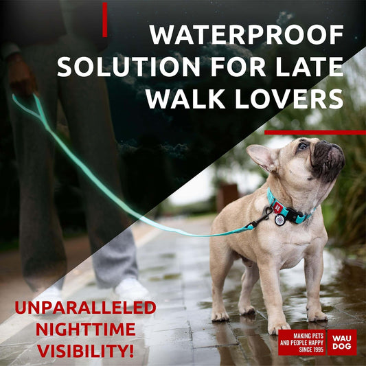 Waterproof Dog Leash 6 Ft anti Slip Dog Leash for Medium Small Dogs Glow Dark - Petopia